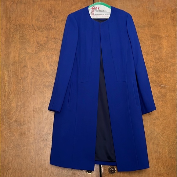 Lafayette 148 New York Cobalt Blue Open Women’s Coat - Picture 1 of 6